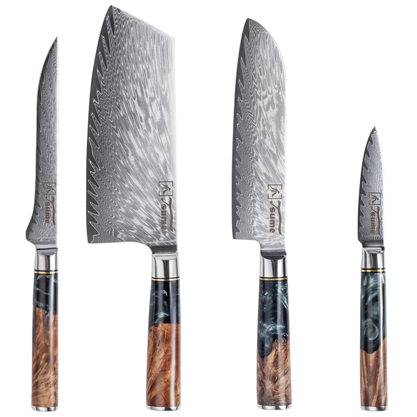 4 teiliges Exotic Messerset onyx Packshot